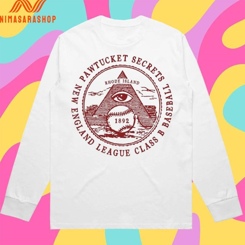 Pawtucket Secrets New England League Class B Baseball Rhode Island 1892 Shirts