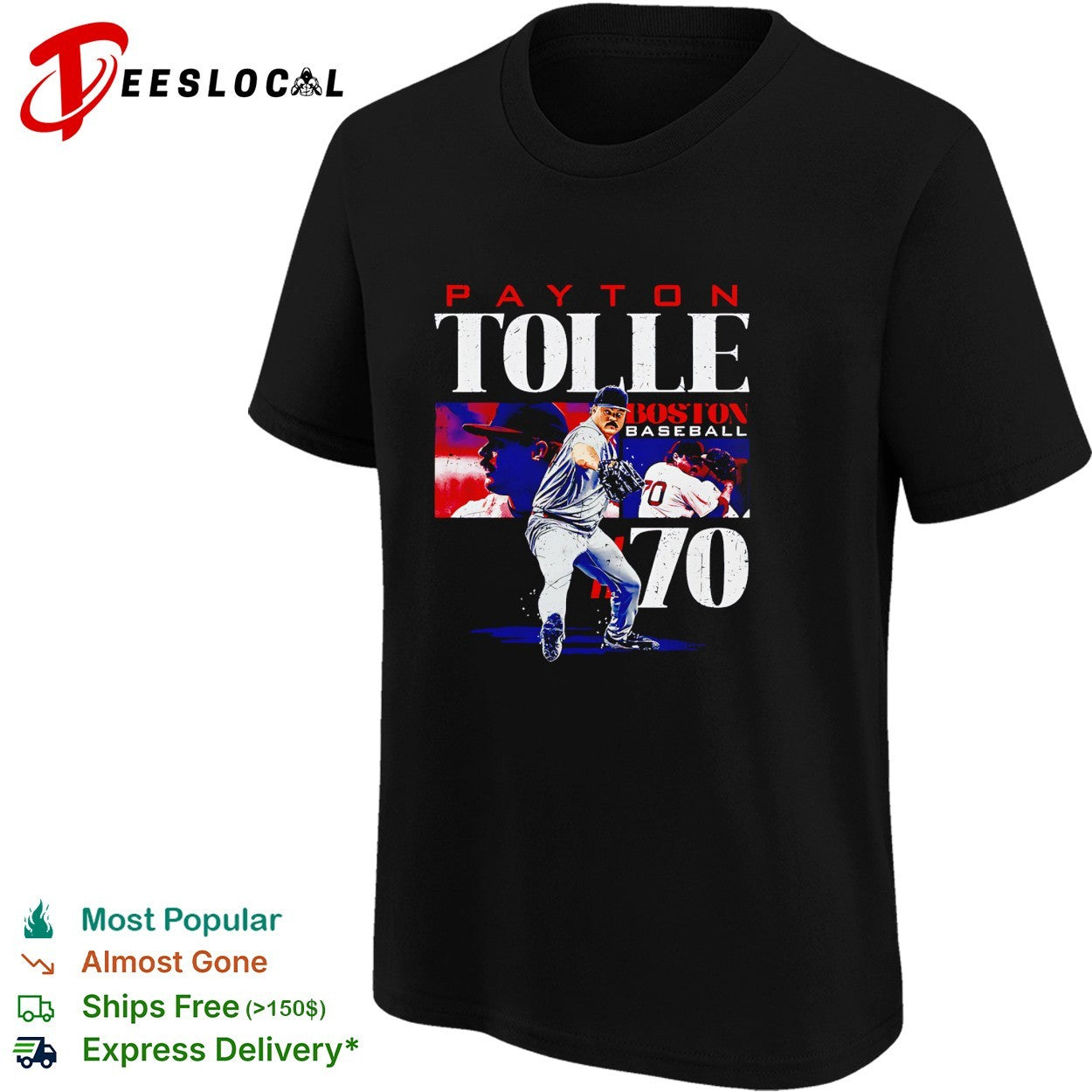 Payton Tolle Houston baseball pitching shirt