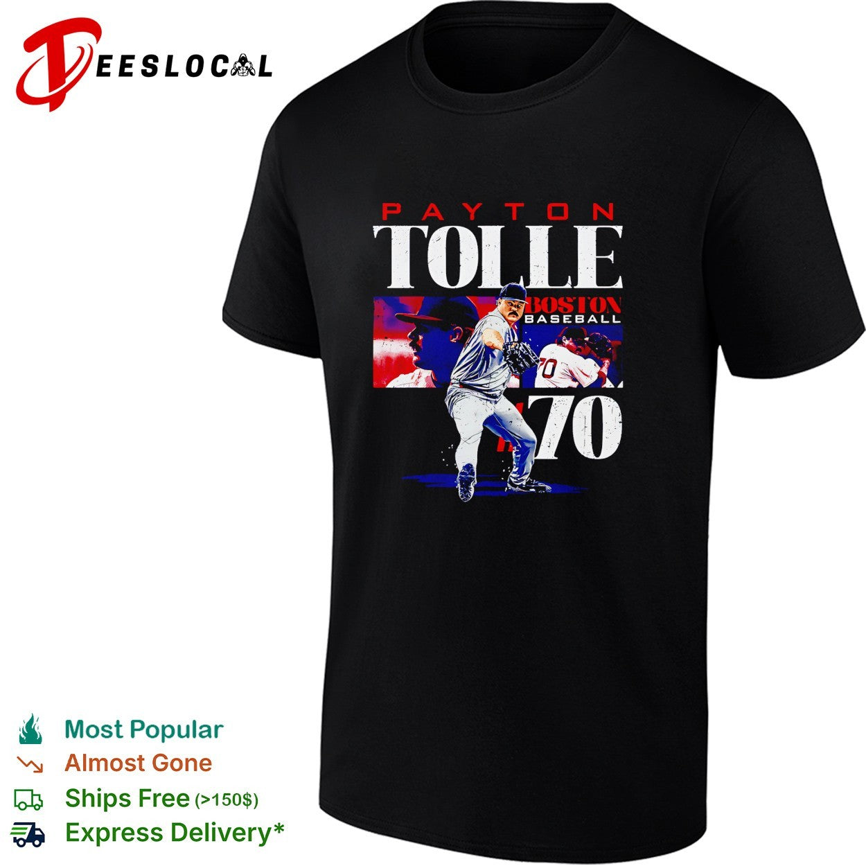 Payton Tolle Houston baseball pitching shirt