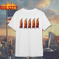Peace And Love Mindful Monks Walking shirt