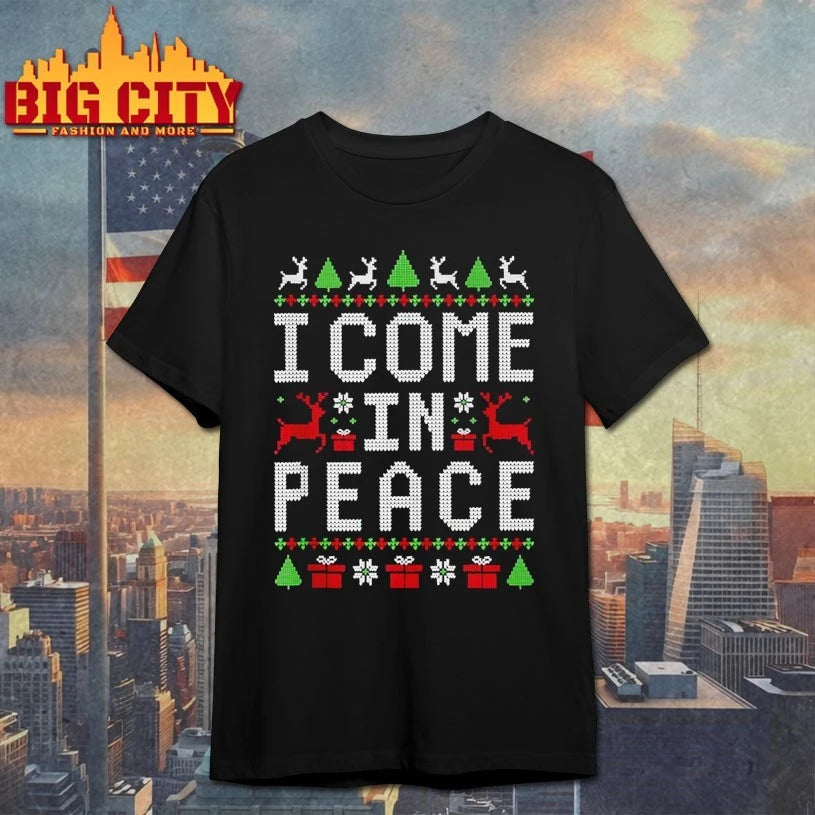 Peace I Come in Peace Holiday Merry Christmas 2025 shirt