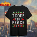 Peace I Come in Peace Holiday Merry Christmas 2025 shirt