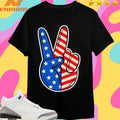 Peace Sign American Flag Shirts
