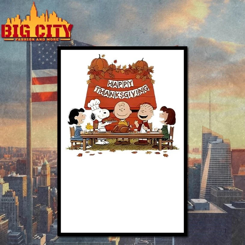 Peanuts Characters Thanksgiving 2025 shirt