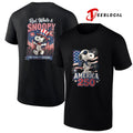 Peanuts Snoopy red white and 250 years of freedom America graphic shirt