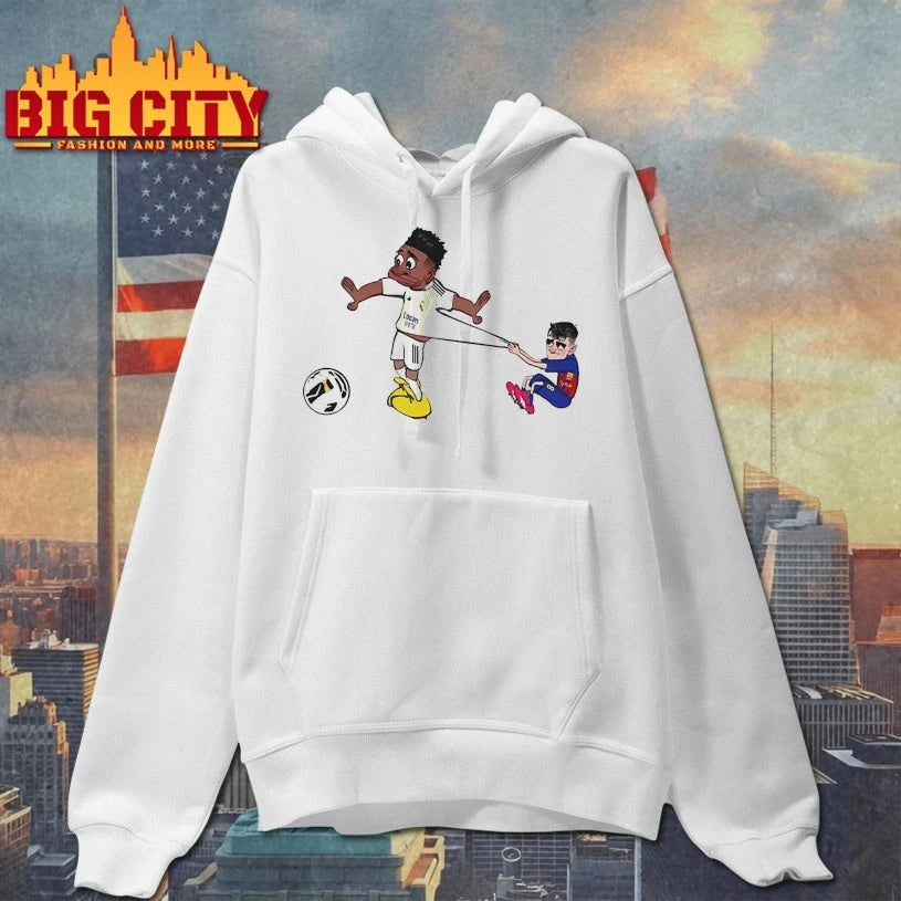 Pedri pulling Vini Meme shirt
