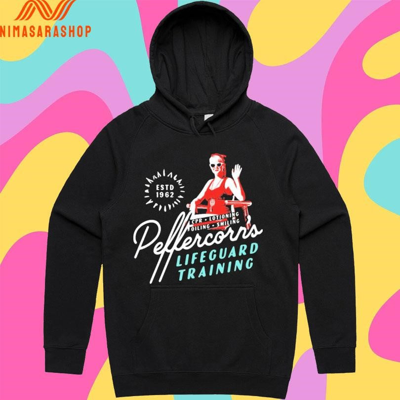 Peffercorn’s Lifeguard Training Cpr Lotioning Oiling Smiling Estd 1962 Shirts