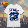 Penei Sewell Detroit Lions Player City Skyline Shirt