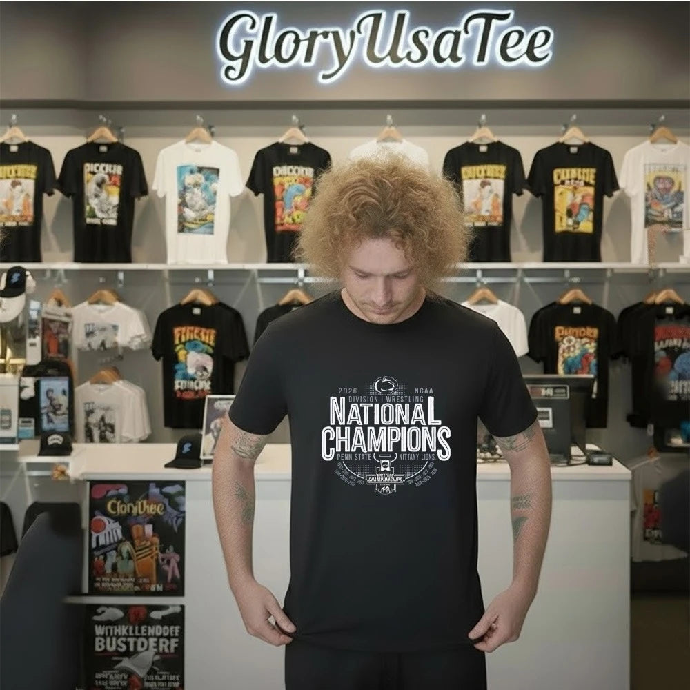 Penn State 2026 14X Wrestling National Champs Dynasty T-Shirt