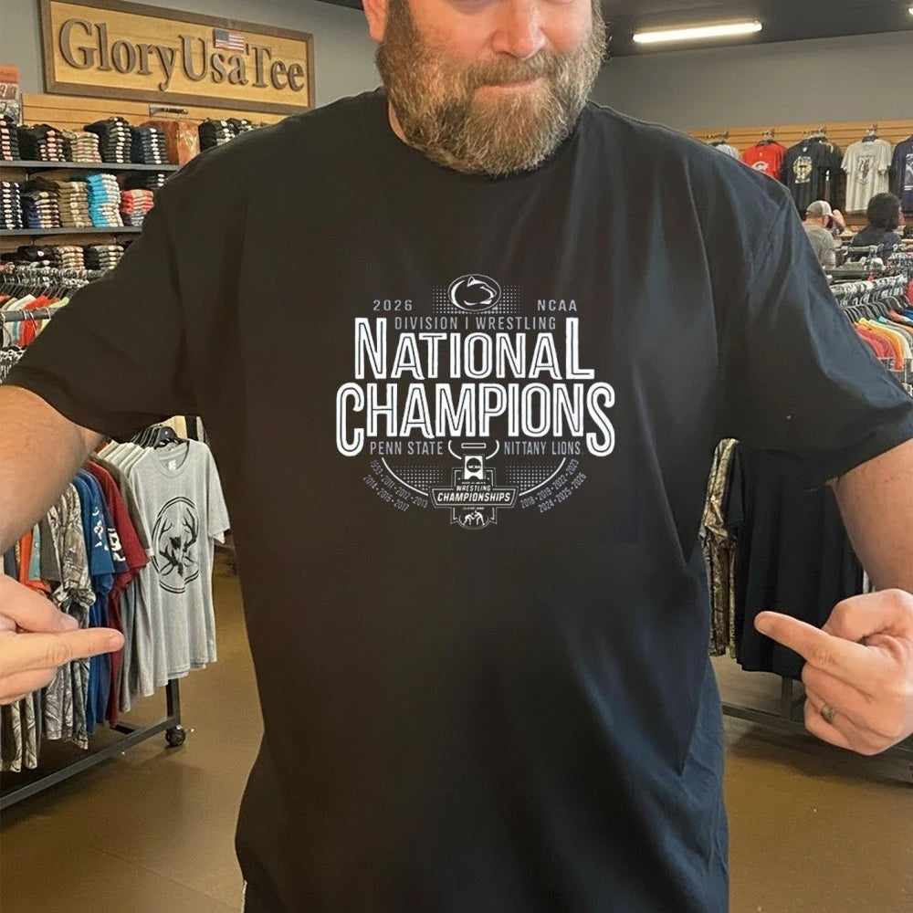 Penn State Nittany Lions 2026 NCAA Wrestling National Champions 14-Time Champion Shirt