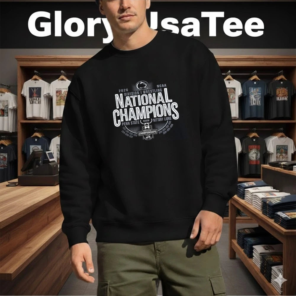 Penn State Nittany Lions 2026 NCAA Wrestling National Champions 14-Time Champion Shirt