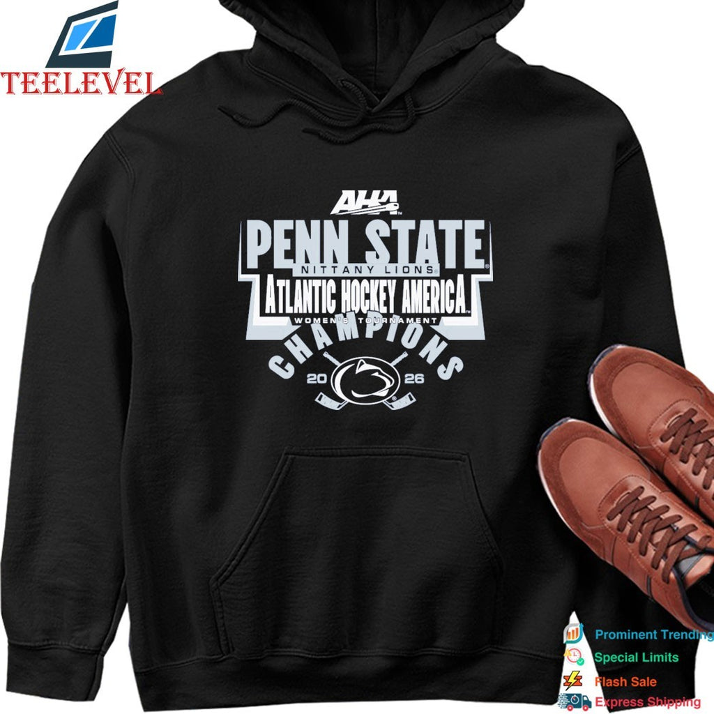 Penn State Nittany Lions Atlantic Hockey America 2026 Women’s Tournament Champions T-shirts