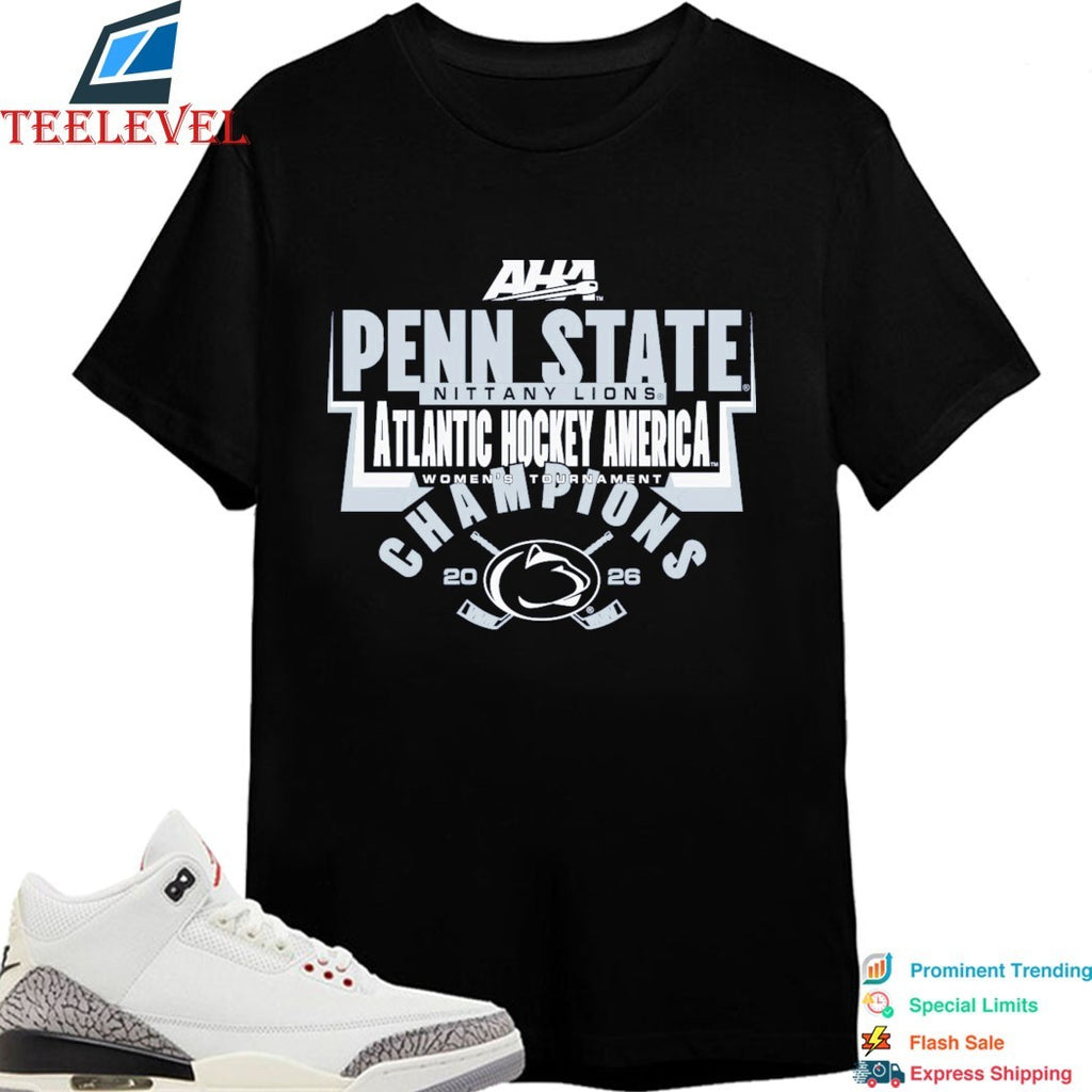 Penn State Nittany Lions Atlantic Hockey America 2026 Women’s Tournament Champions T-shirts