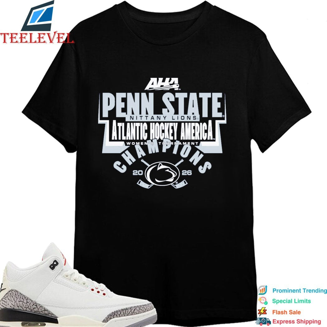 Penn State Nittany Lions Atlantic Hockey America 2026 Women’s Tournament Champions T-shirts