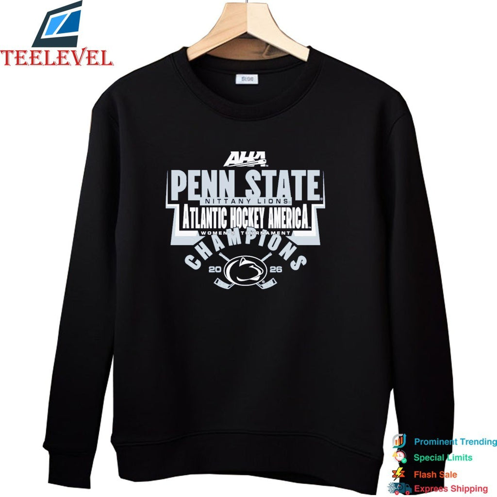Penn State Nittany Lions Atlantic Hockey America 2026 Women’s Tournament Champions T-shirts