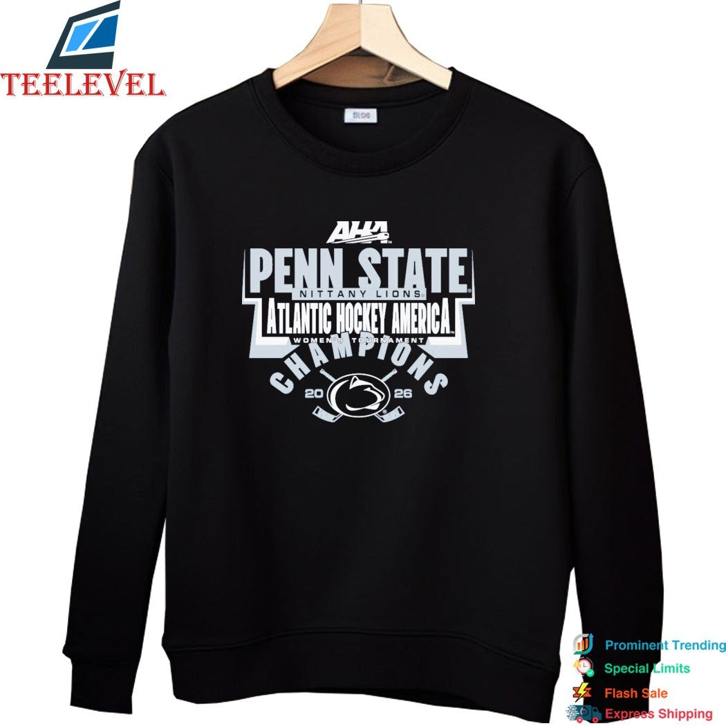 Penn State Nittany Lions Atlantic Hockey America 2026 Women’s Tournament Champions T-shirts