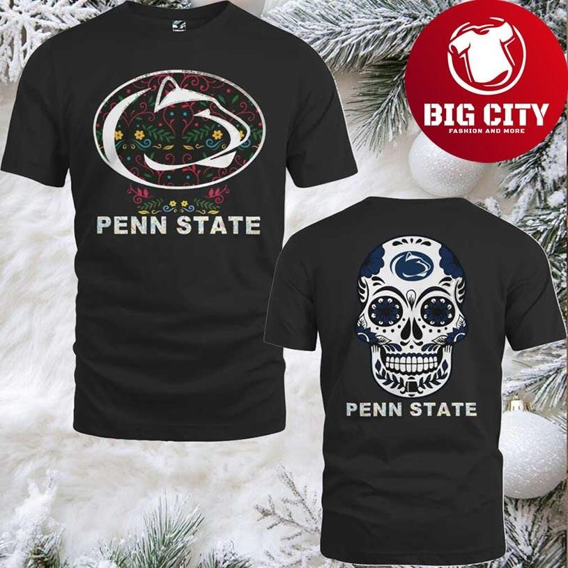 Penn State Nittany Lions Dia De Los Muertos 2025 New Two Sided Shirt