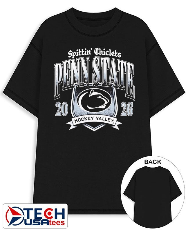 Penn State Nittany Lions Hockey x Spittin Chiclets 2026 logo shirt