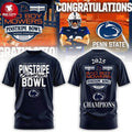 Penn State Nittany Lions PSU Pinstripe Bowl Champions 2025 Two Sided Shirt