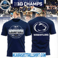 Penn State Nittany Lions Wrestling Big Ten Champions 2026 Blue T-Shirt, Hoodie