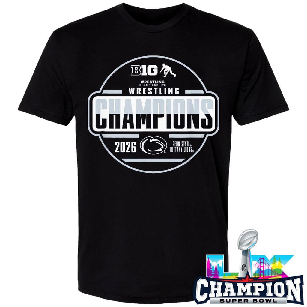 Penn State Nittany Lions Wrestling Big Ten Champs 2026 Shirt