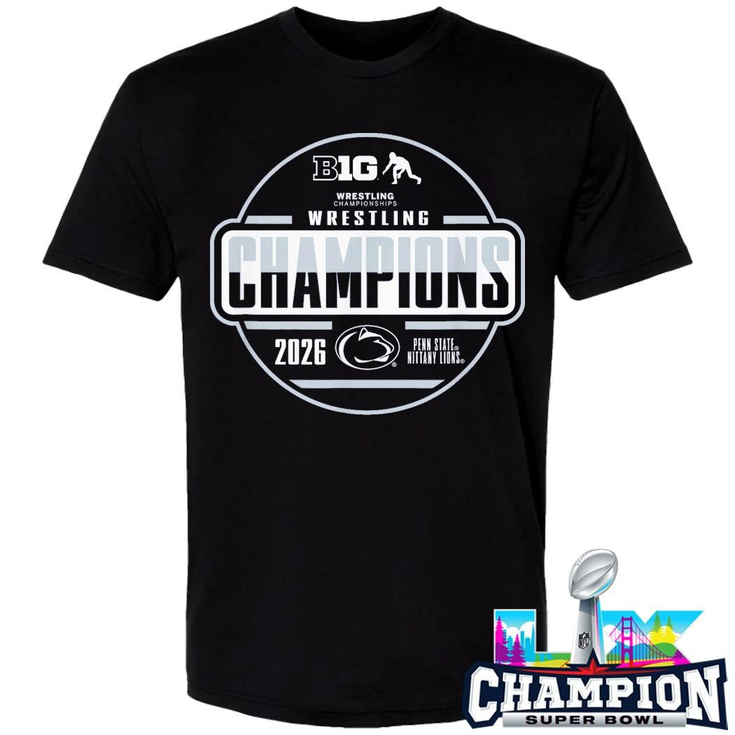 Penn State Nittany Lions Wrestling Big Ten Champs 2026 Shirt