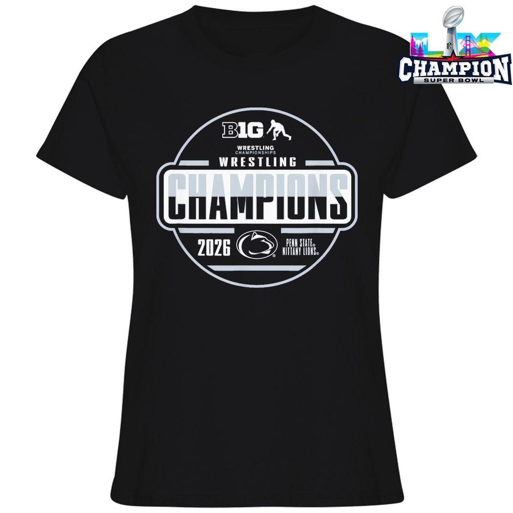 Penn State Nittany Lions Wrestling Big Ten Champs 2026 Shirt