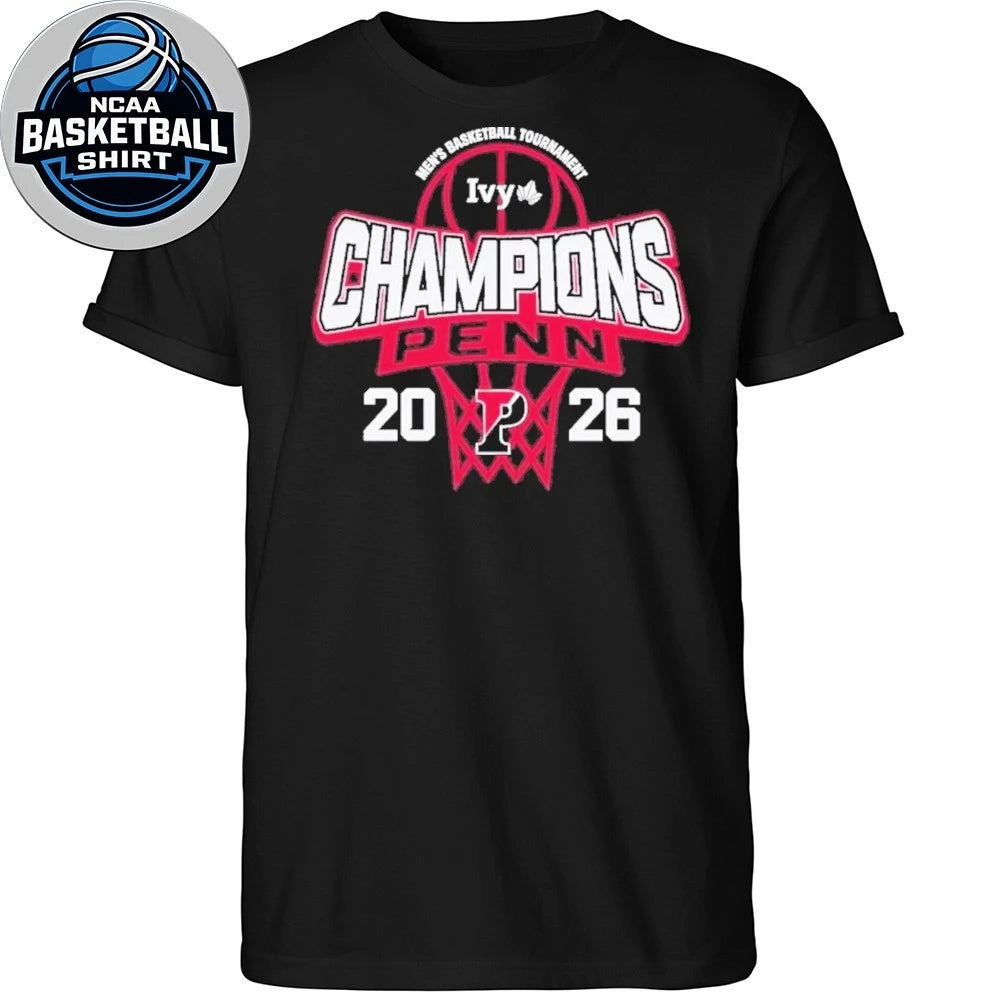 Pennsylvania Quakers Blue 84 2026 Ivy League Men’s Basketball Tournament Champions T-Shirt