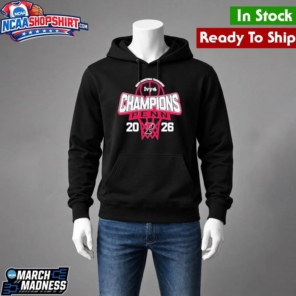Pennsylvania Quakers Men’s Basketball Ivy League Tournament Champions Locker Room Shirt