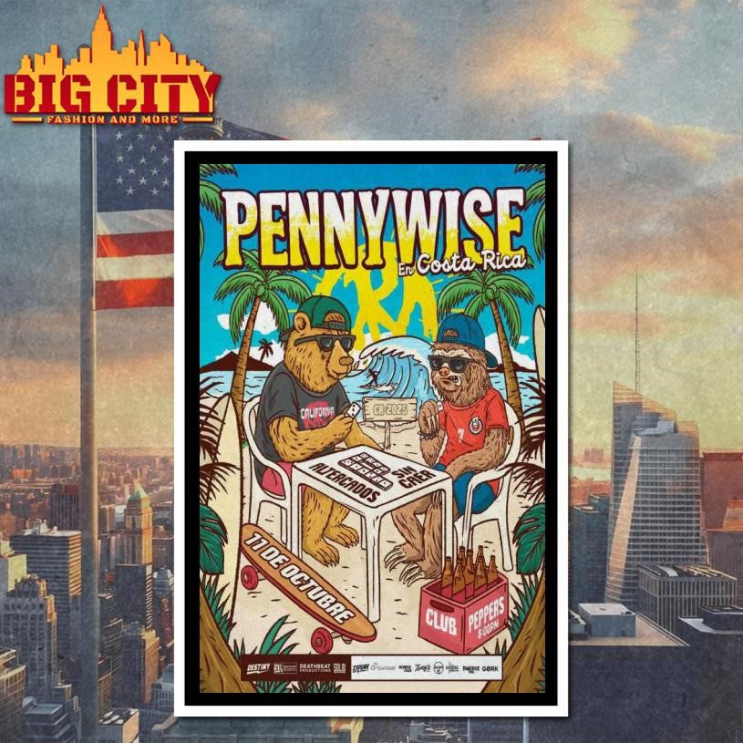 Pennywise Dec 11 2025 San José Costa Rica Poster Shirt