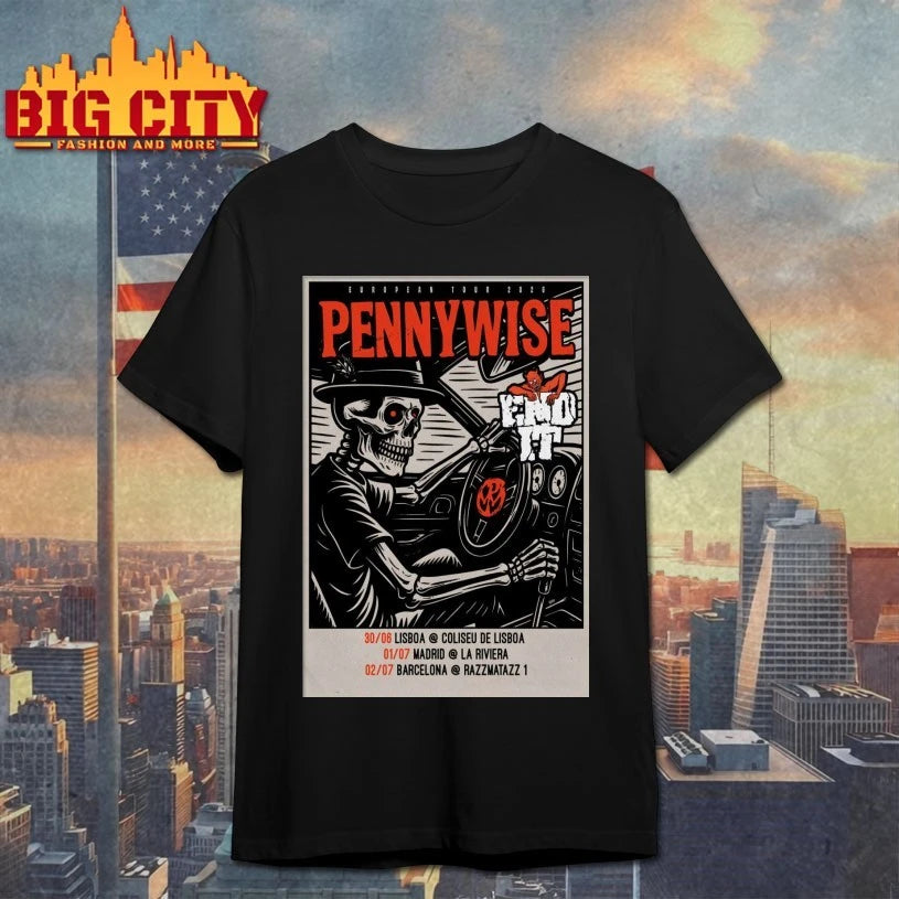 Pennywise European Tour 2026 Poster shirt