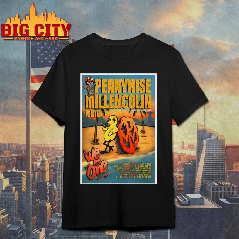 Pennywise Millencolin 2026 Co-Headlining South America Tour Poster shirt