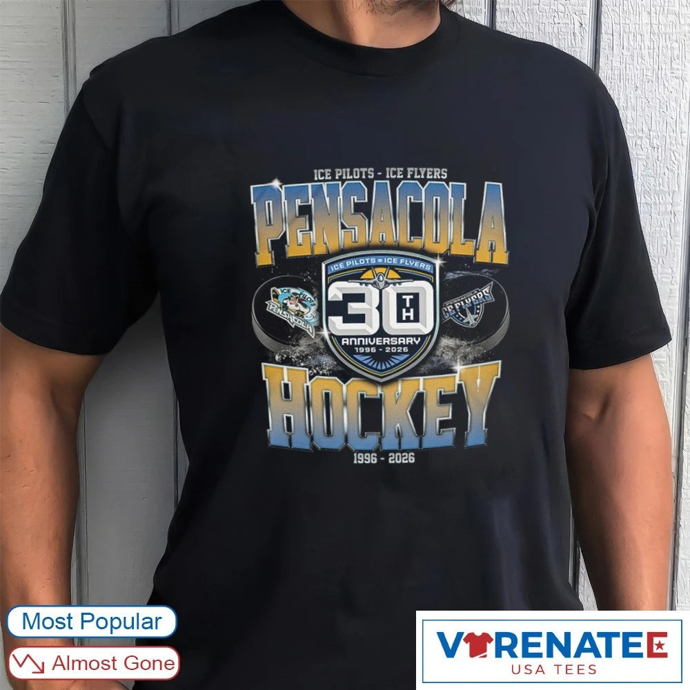 Pensacola Hockey Ice Pilots Ice Flyers 30th Anniversary 1996-2026 shirt