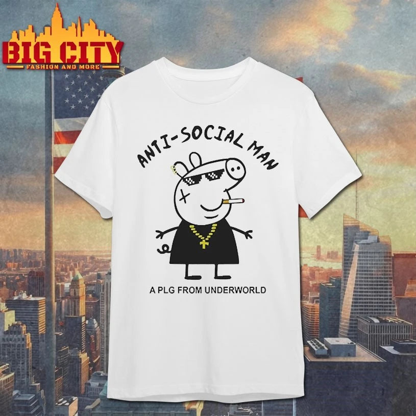 Peppa Pig Anti-Social Man shirts