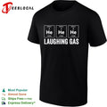Periodic table helium 2 he 4 0026 laughing gas shirt