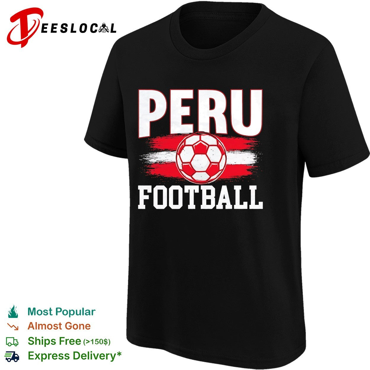 Peru football vintage soccer shirt
