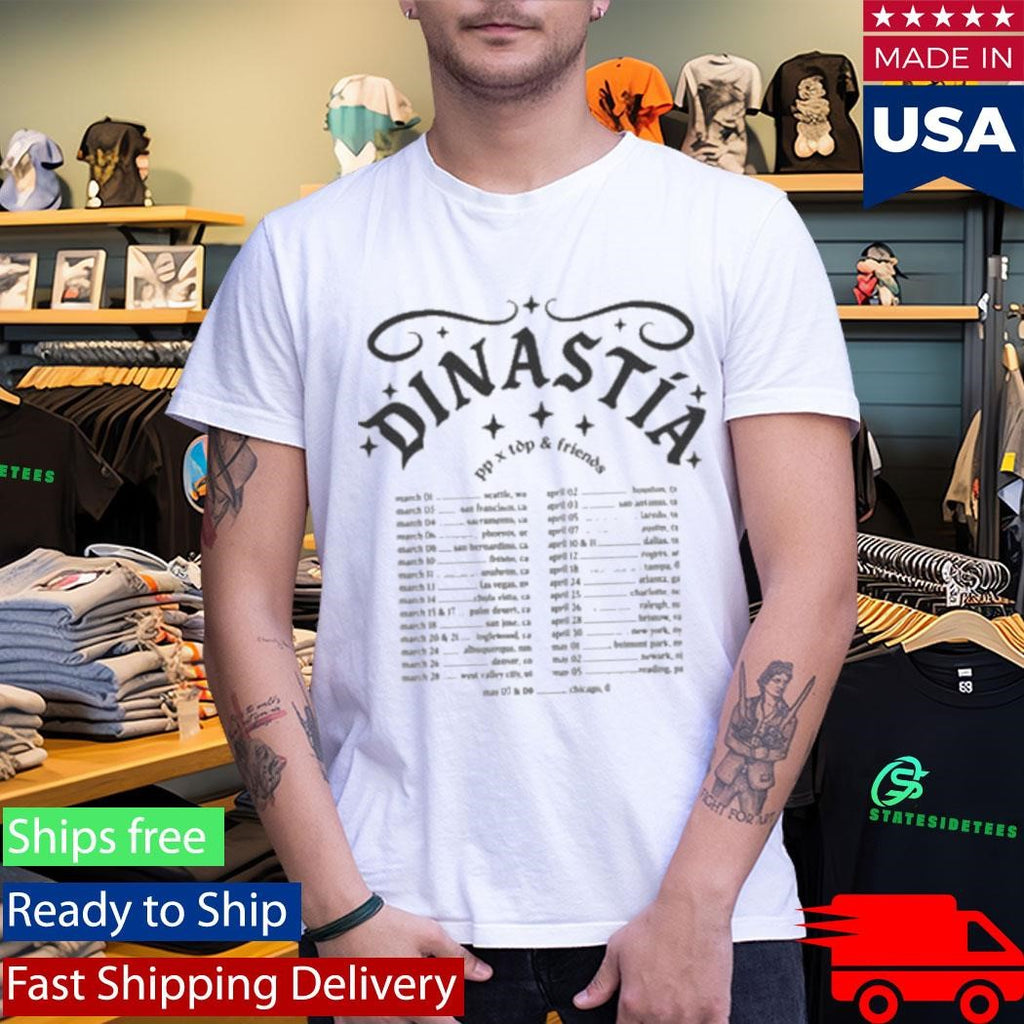 Peso Pluma Dinastia White Tour Dates T-Shirt