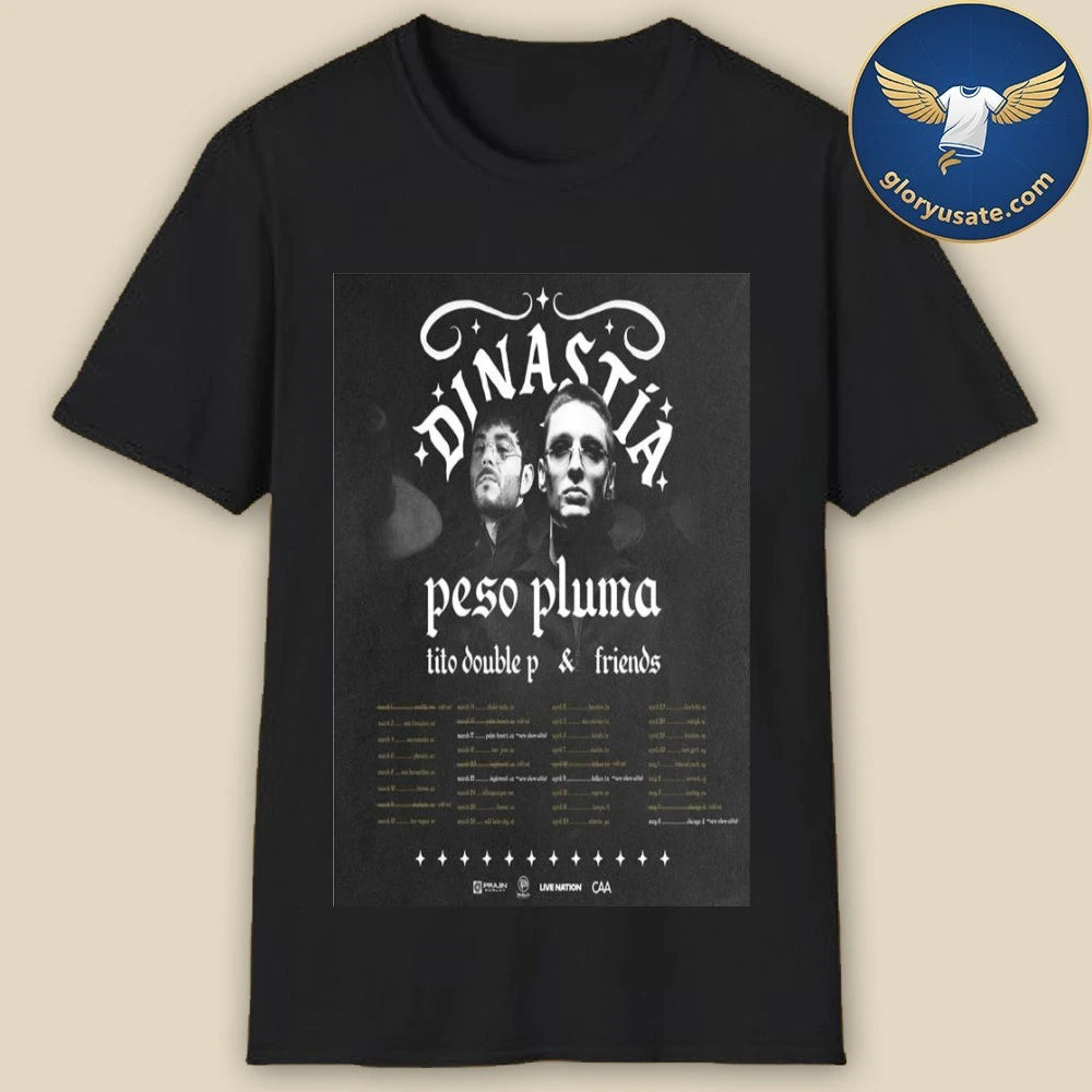 Peso Pluma Tito Double P Nos Fuimos De 2026 Tour Poster Shirt