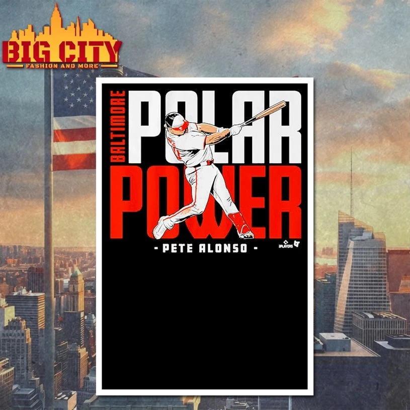 Pete Alonso Polar Power Baltimore Baltimore Orioles shirt