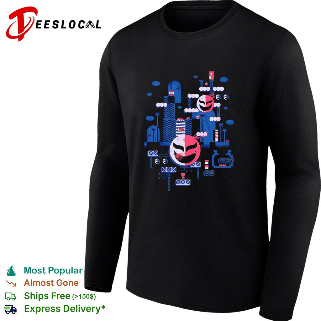Phanto Mask Super Mario Bros Nintendo POW Nintendo Video Game Retro Arcade shirt