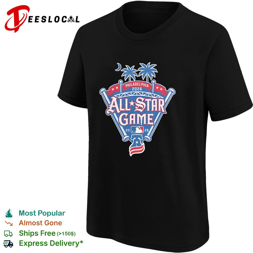 Philadelphia 2026 All Star Game MLB Baseball Liberty Bell Palm Trees Event shirt