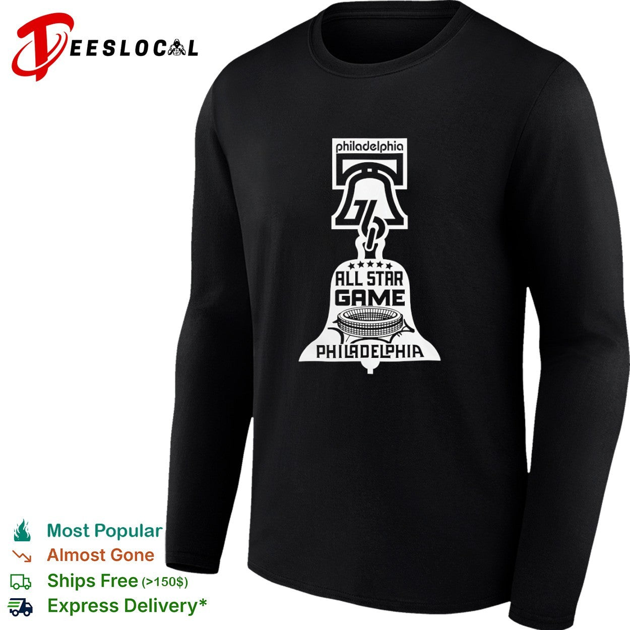 Philadelphia 76ers All Star Game Basketball Bell shirt