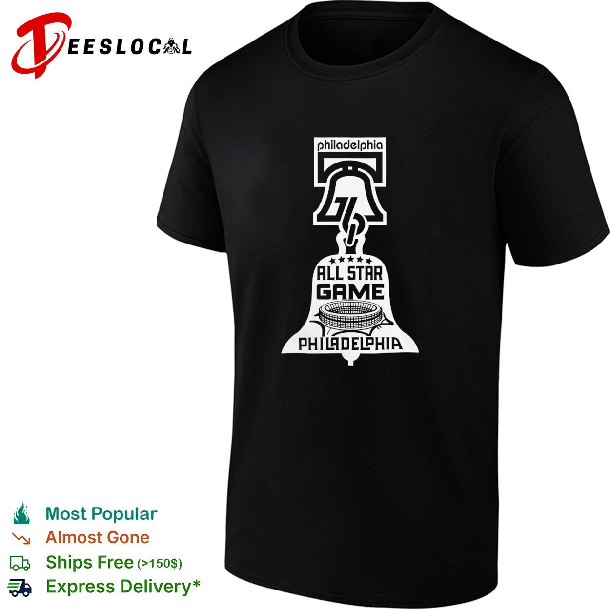 Philadelphia 76ers All Star Game Basketball Bell shirt