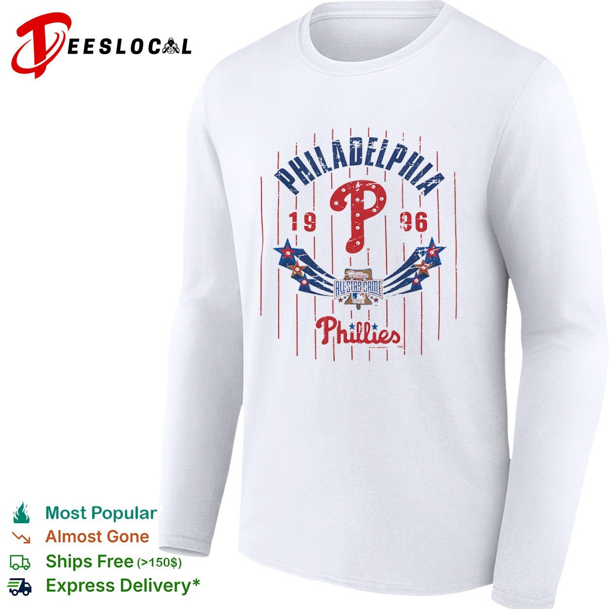 Philadelphia Phillies 1996 All Star Game Logo shirt