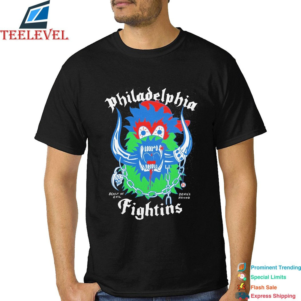 Philadelphia Phillies Fightins Beast Of Evil Devil’s Hound Mascot T-shirts