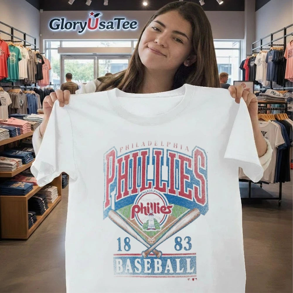 Philadelphia Phillies Profile Big &amp; Tall Screen Print T-Shirt