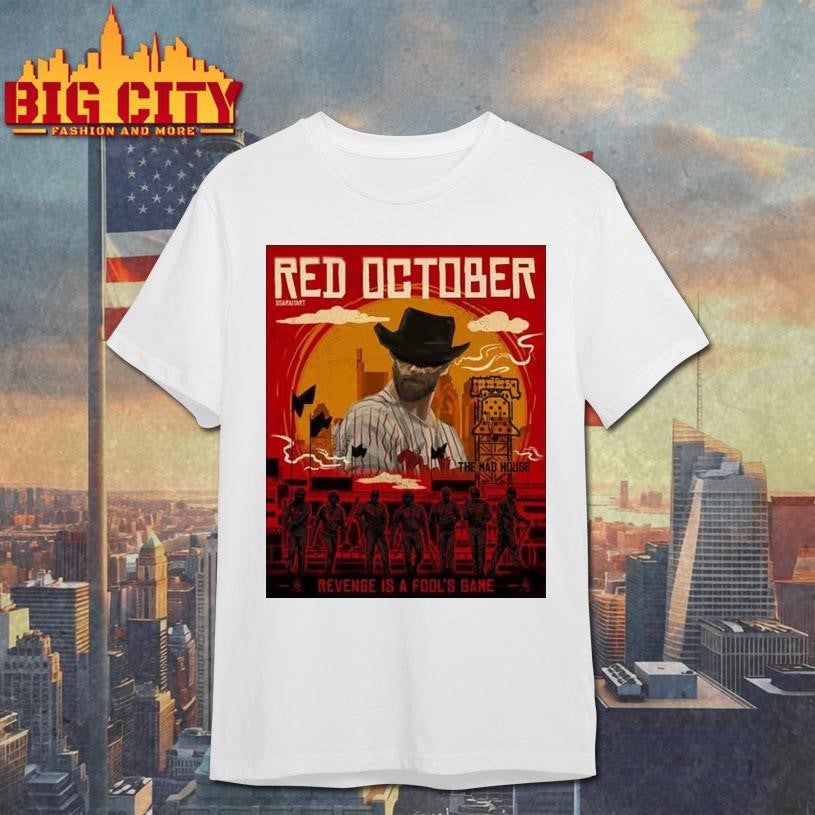 Philadelphia Phillies Red Dead October Poster shirt
