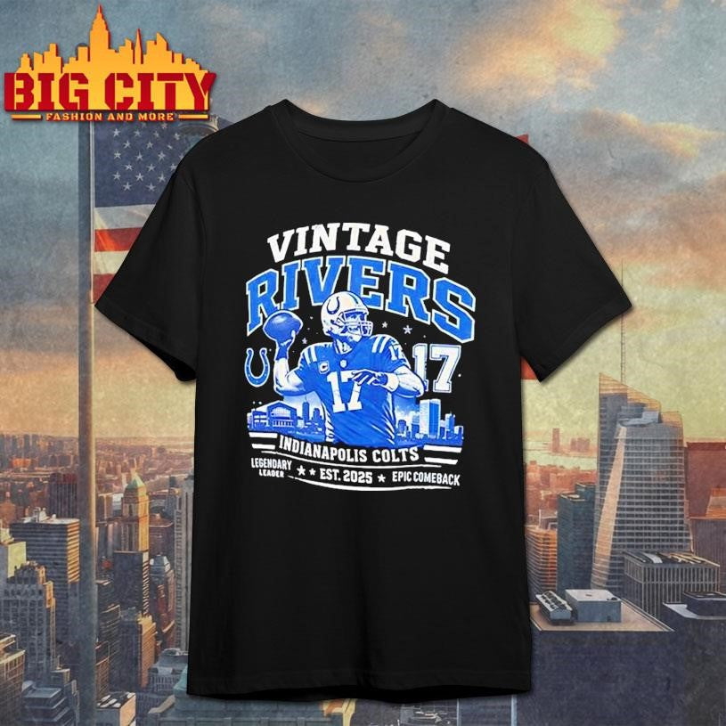 Philip Rivers Indianapolis Colts 17 Vintage Rivers Est 2025 Shirt