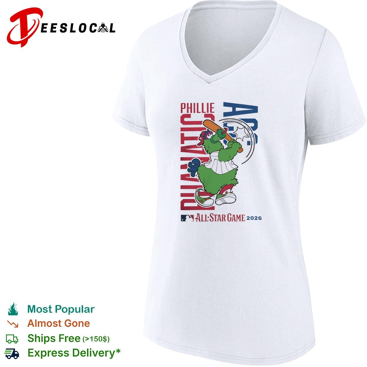 Phillie Phanatic Philadelphia Phillies MLB All Star Game 2026 mascot baseball shirt