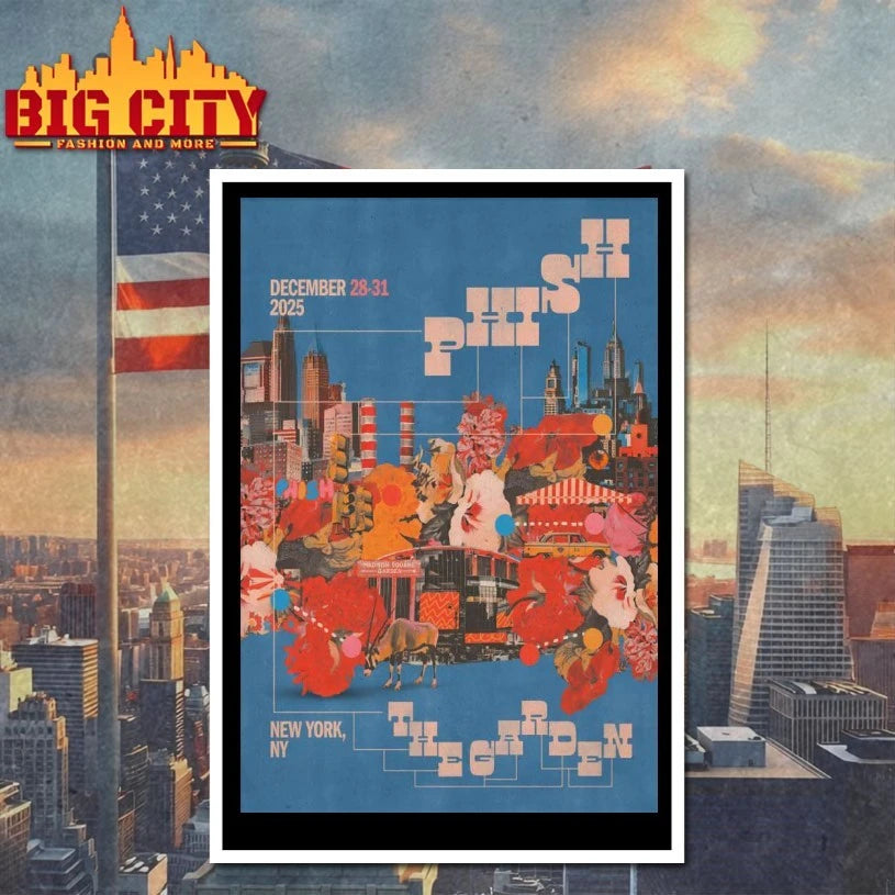 Phish Dec 28-31 2025 Madison Square Garden NYC Poster shirt